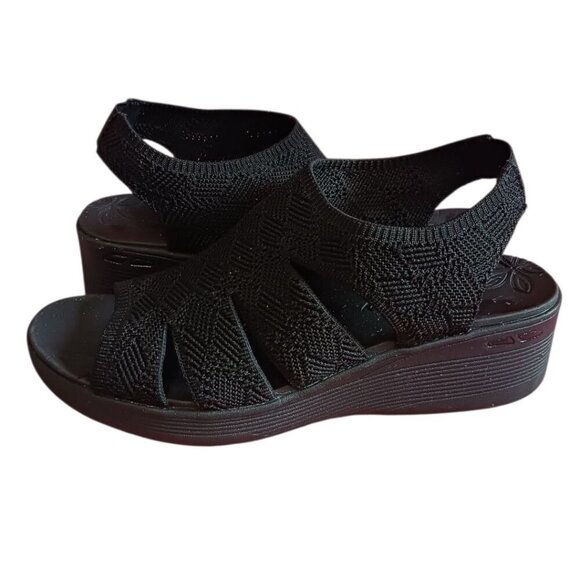 Skechers Womens Pier-Lite  Memory Maker Wedge Sandal Stretch Knit Size 9 - Picture 9 of 10